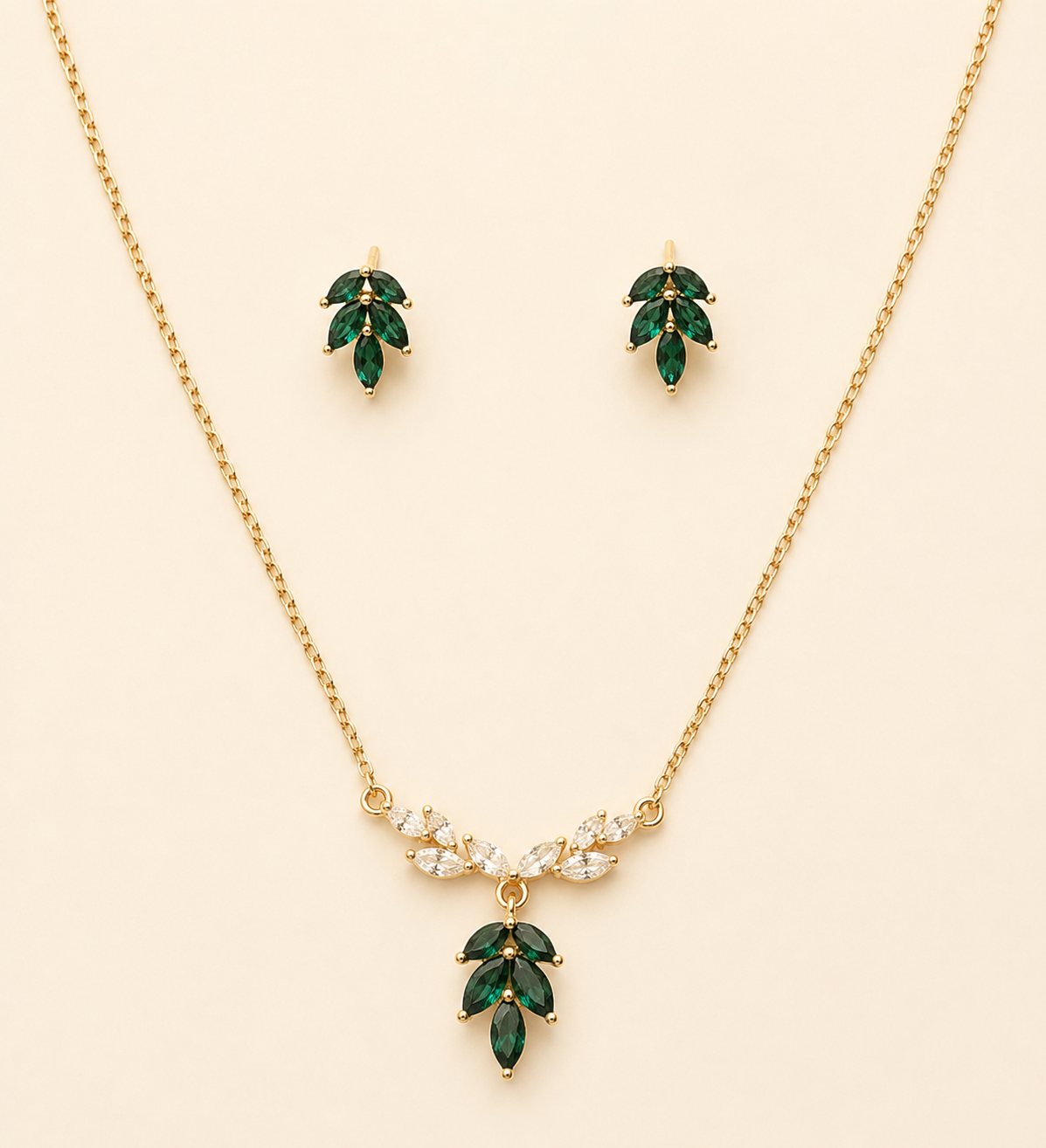 Emerald Petals Set