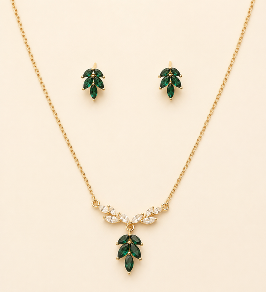 Emerald Petals Set
