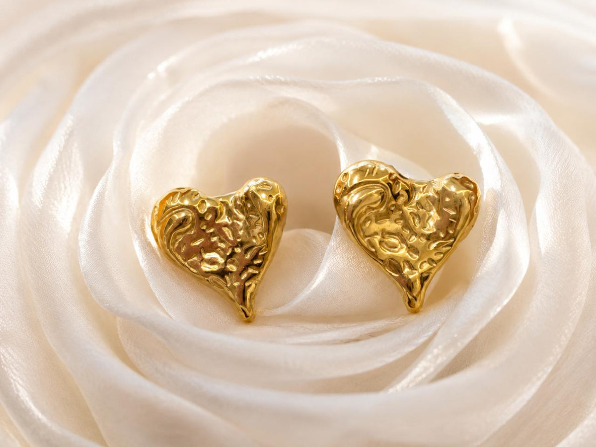 Luna Melt Heart Studs